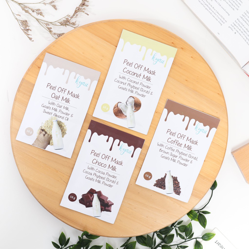 ✅ Masker Organik Wajah Peel off by Kyau Asli / Face Organic Mask Rosella Glitter Bubuk Muka