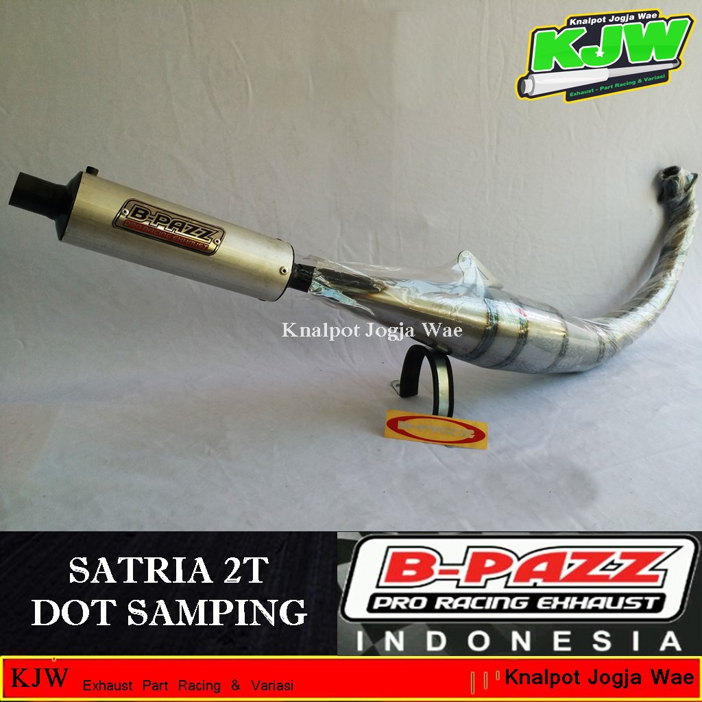 Knalpot B pazz Satria 2 tak Satria hiu Tipe Dot Samping
