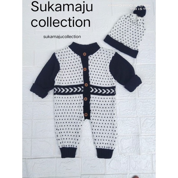 JUMPER BAYI POLCADOT UNISEX/ROMPER BAYI POLCADOT UNISEX