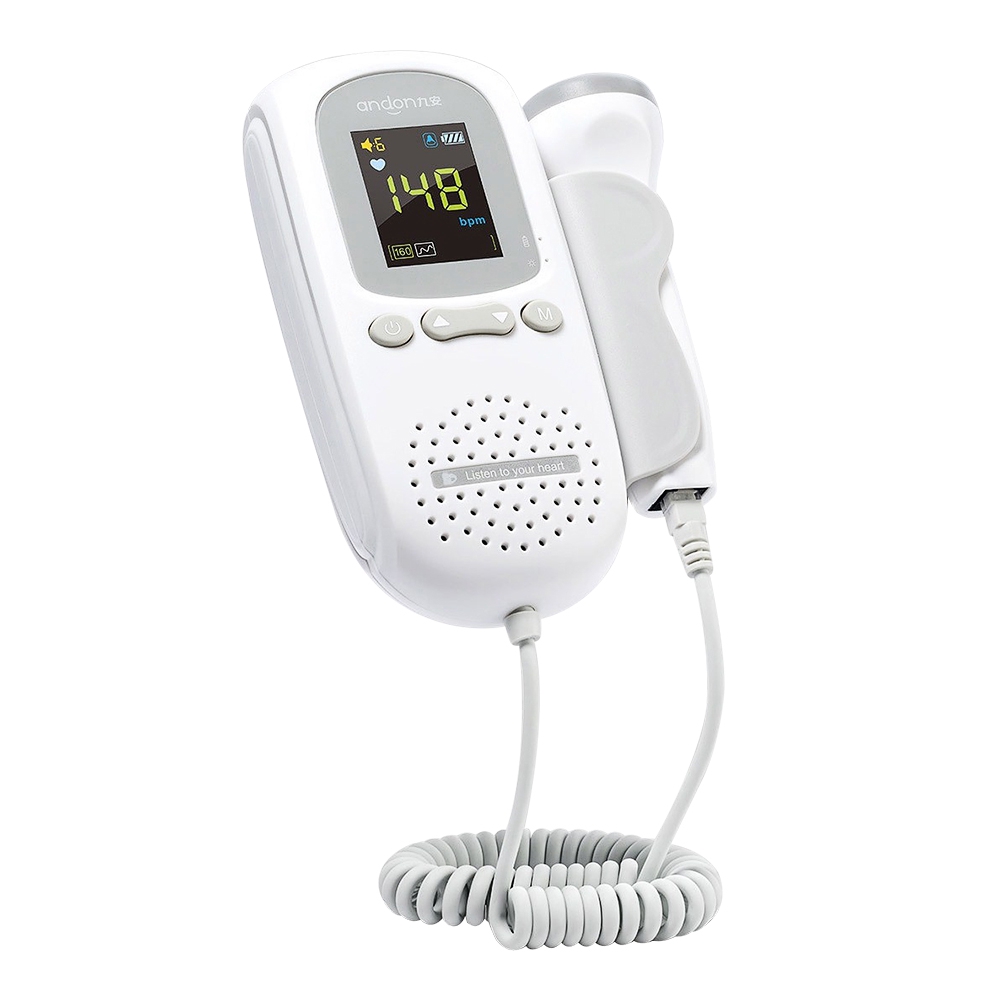 Fetal Doppler Heartbeat Detector Portable Ultrasound Pregnant Baby Heart Rate Monitor Shopee Indonesia