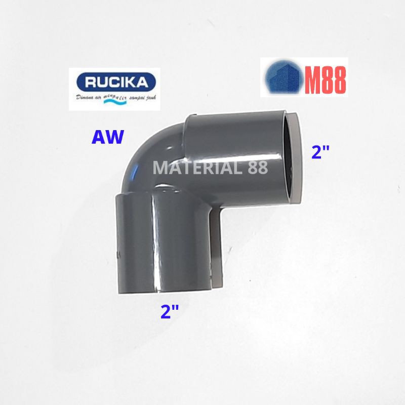 Jual Keni Inch Rucika Aw Elbow Derajat Knee Knie L Pipa Pvc Shopee Indonesia