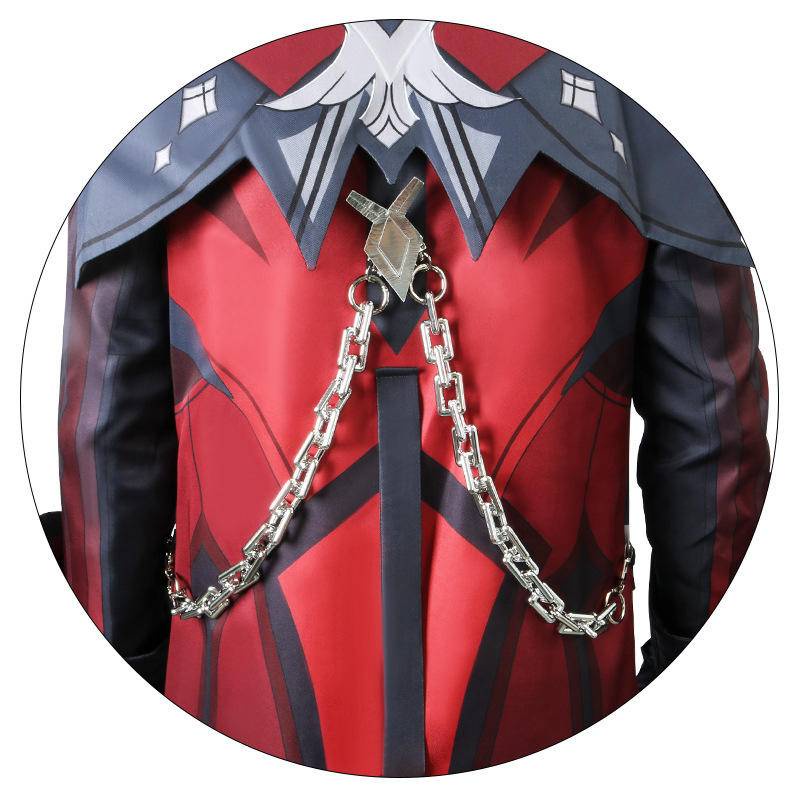 【Wetrose】Genshin Impact Red Dead of Night The New Diluc Skin Cosplay Male Man Costume Set