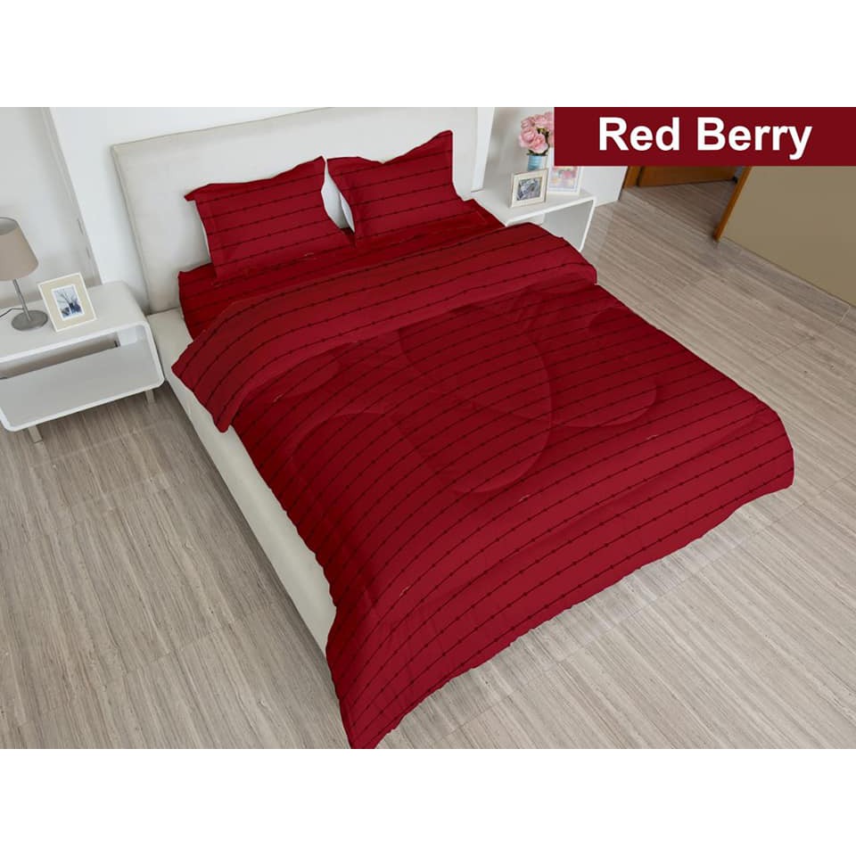 Sprei/spre/sprey ladyrose/lady rose Red Berry 180 x 200 x 20 cm
