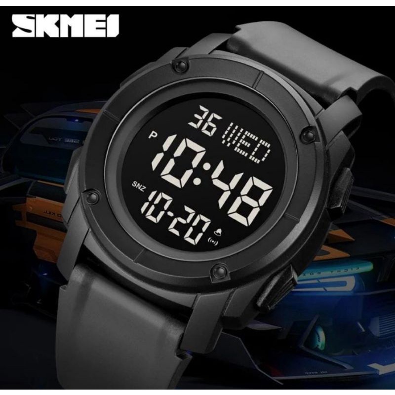 SKMEI 1853 WARNA HITAM KESUKAAN JAM TANGAN SKMEI PRIA DIGITAL TERLARIS