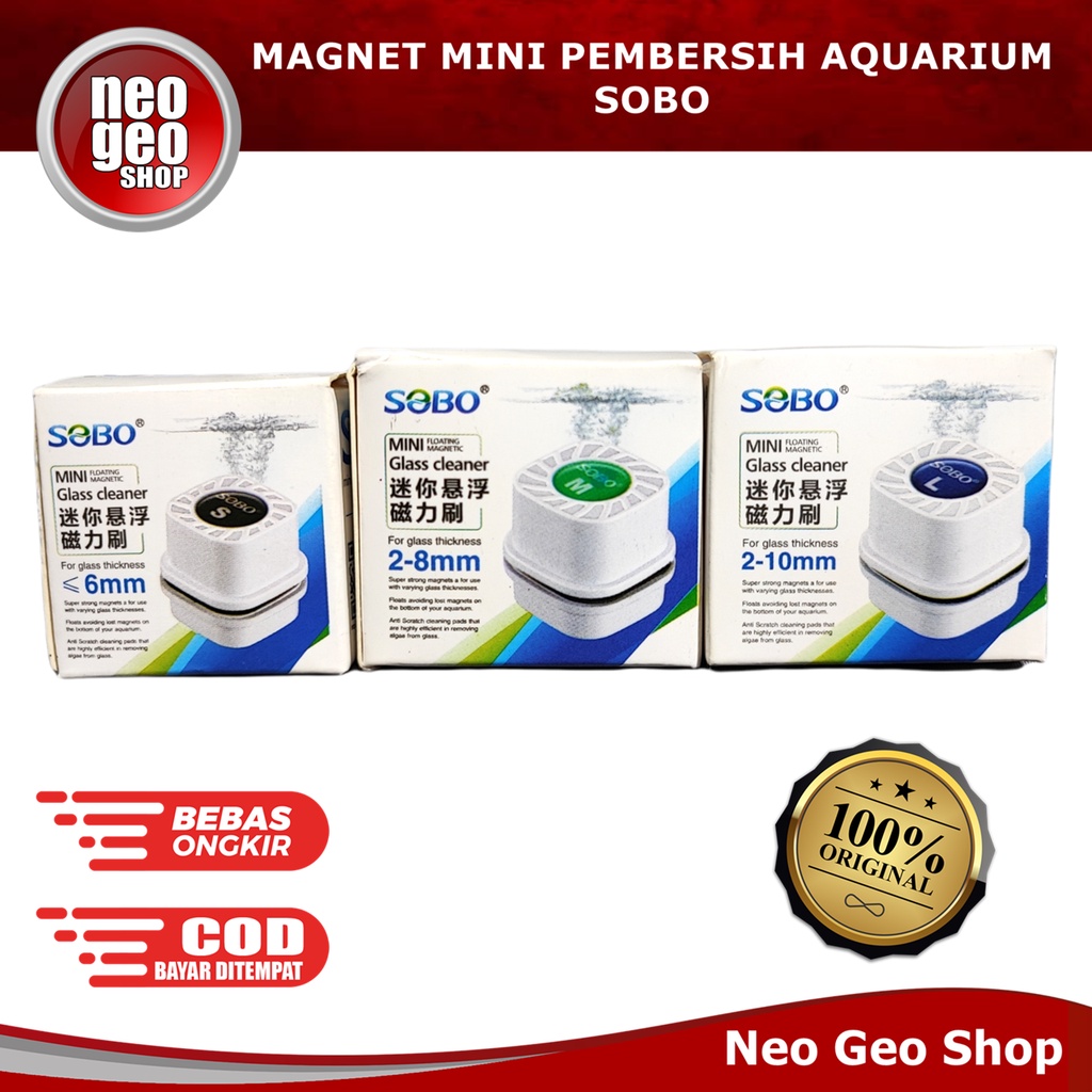 SOBO Mini Floating Magnetic Glass Cleaner Aquarium Magnet Kaca