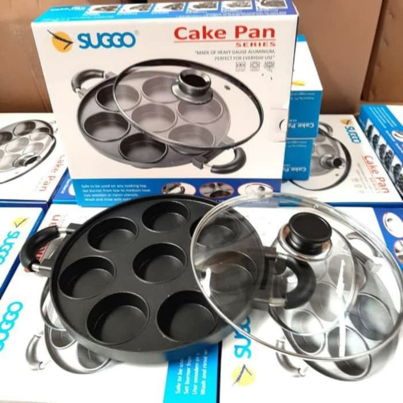 Cetakan Martabak Mini Apem 7 Lubang Datar Cake Pan Series Suggo