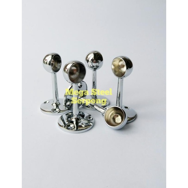 ♔ Bracket braket Pipa Kaki Tutup Stainless 3/4 Inch 19 mm ☆