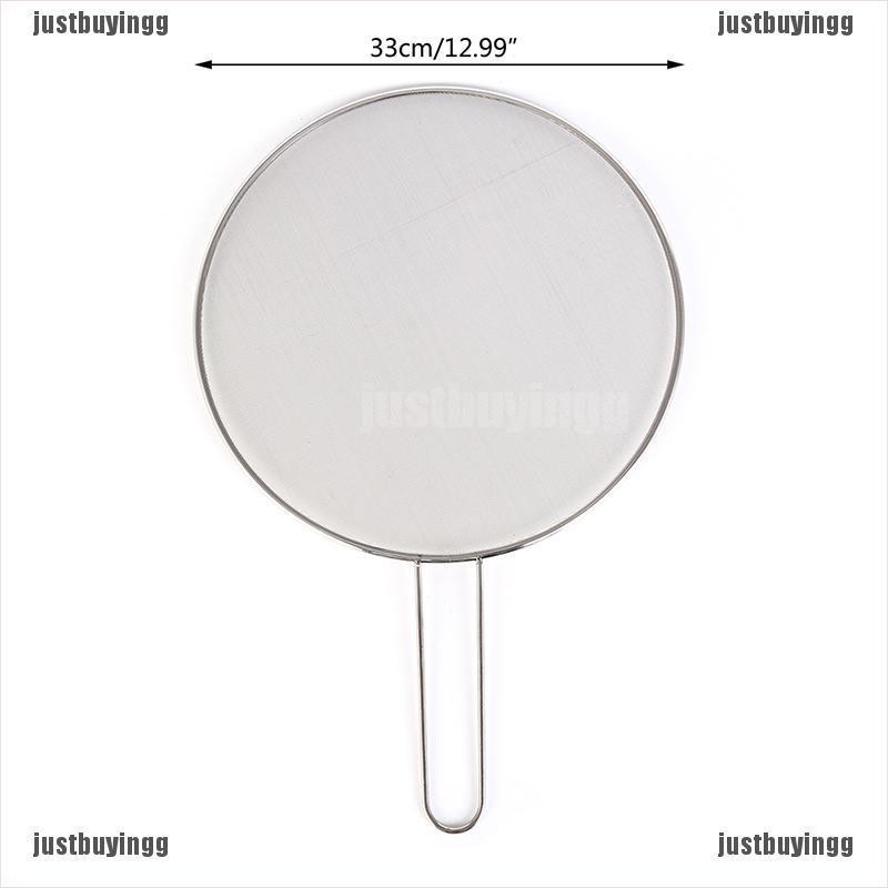 JB✪ 1X stainless steel cover lid oil proofing frying pan splatter screen spill proof