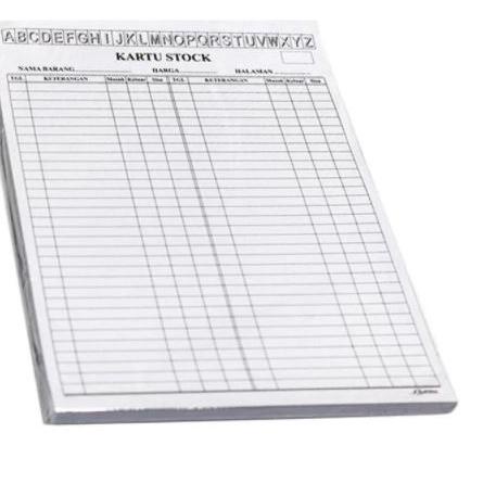 

Update! KARTU STOCK / STOK BARANG UKURAN KECIL 100 LEMBAR