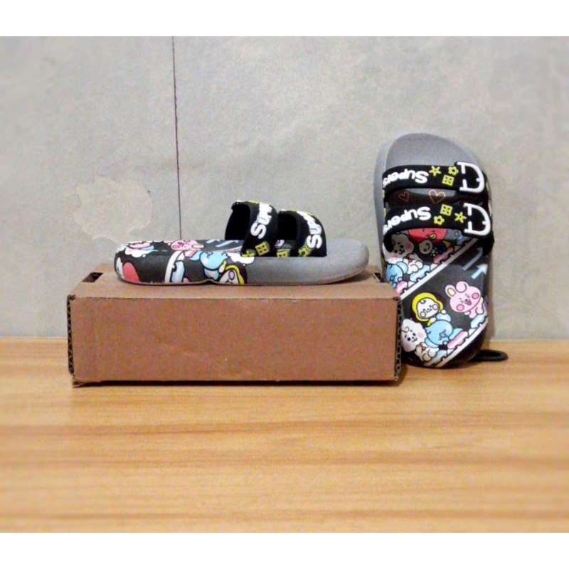 Sandal anak cewek/Sandal anak cewek karakter BTS/Sandal anak termurah