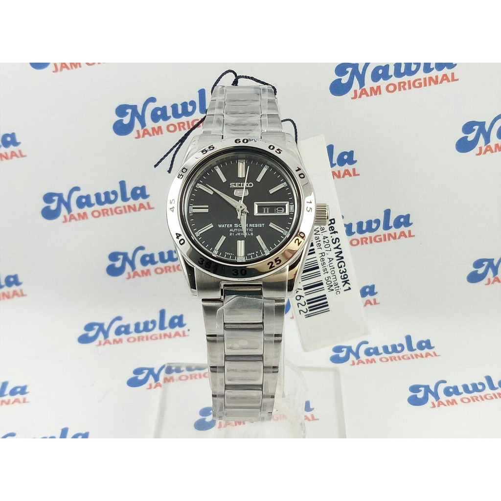 Seiko 5 Ladies SYMG39K1 Automatic Black Dial - Jam Tangan Wanita SYMG39