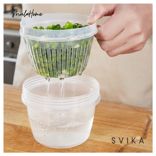 SVIKA Wadah Penyimpanan Bawang dan Sayur Dengan Saringan SVIKA Wadah Penyimpanan Bawang dan Sayur Dengan Saringan