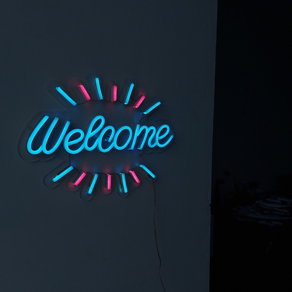 NEON LED TULISAN WELCOME