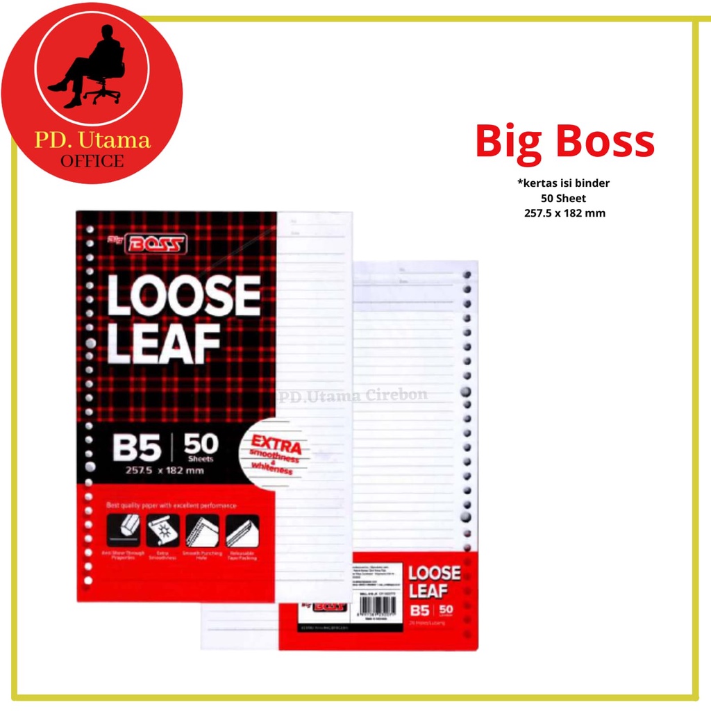 

Refill Kertas Loose Leaf B5 Isi Kertas Binder