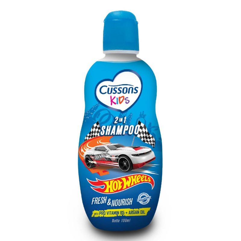 Cussons kids 2 in 1 shampo 100 ml free bubble dan dus