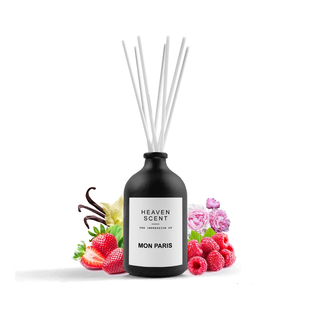 HEAVEN SCENT Luxury Reed Diffuser 100ml - Pengharum Ruangan Aromaterapi Inspired by Fragrances-Mon Paris