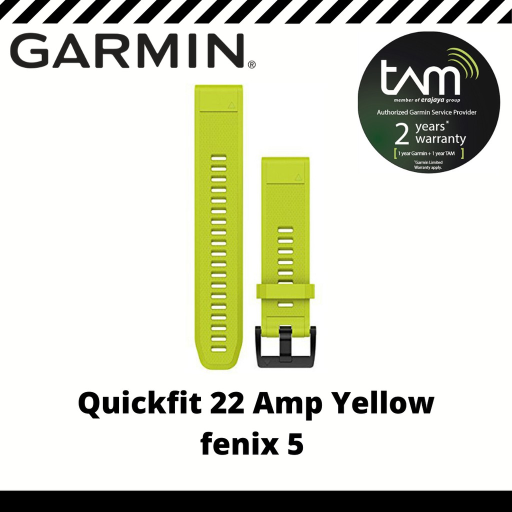 Garmin Band Strap Garmin Fenix 5 (Quickfit 22) Original Amp Yellow