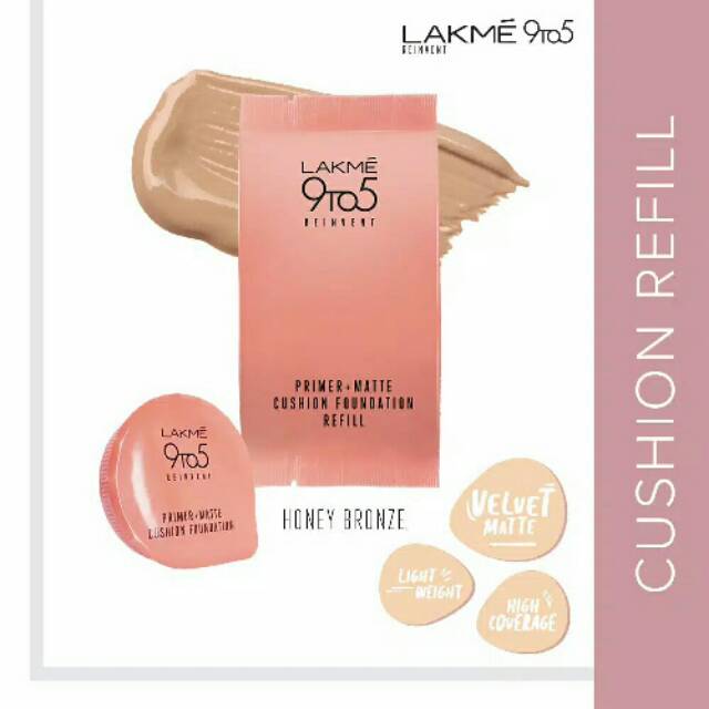 Lakme 9to5 Cushion Foundation - 05 Honey Bronze (REFILL)