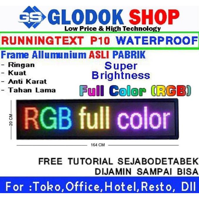 On Sale Running Text Rgb Module / Led / Modul Running Text Full Color New