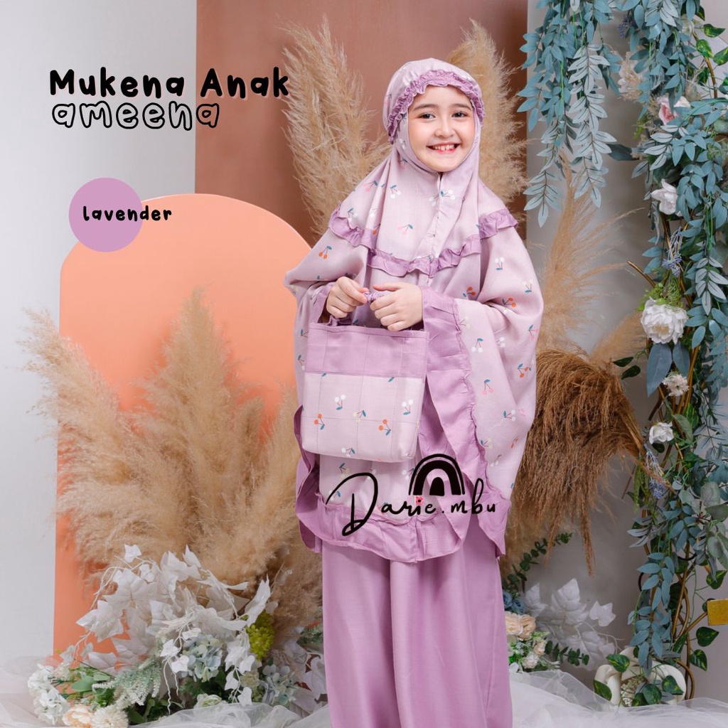 Mukena Anak Kombinasi Ameena Katun Rayon Premium