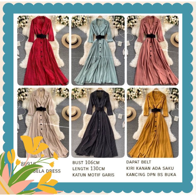 TM 8091 Dress ARRABELA Import ( FREE BELT )