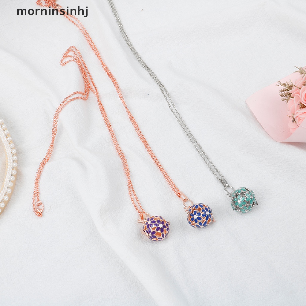 Mor Liontin Locket Bulat Motif Bunga Daisy Untuk Diffuser Aromaterapi