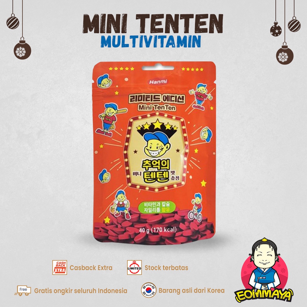 READY STOK Mini TENTEN chewable tablet vitamin Korea 10 tablet - Special Edition