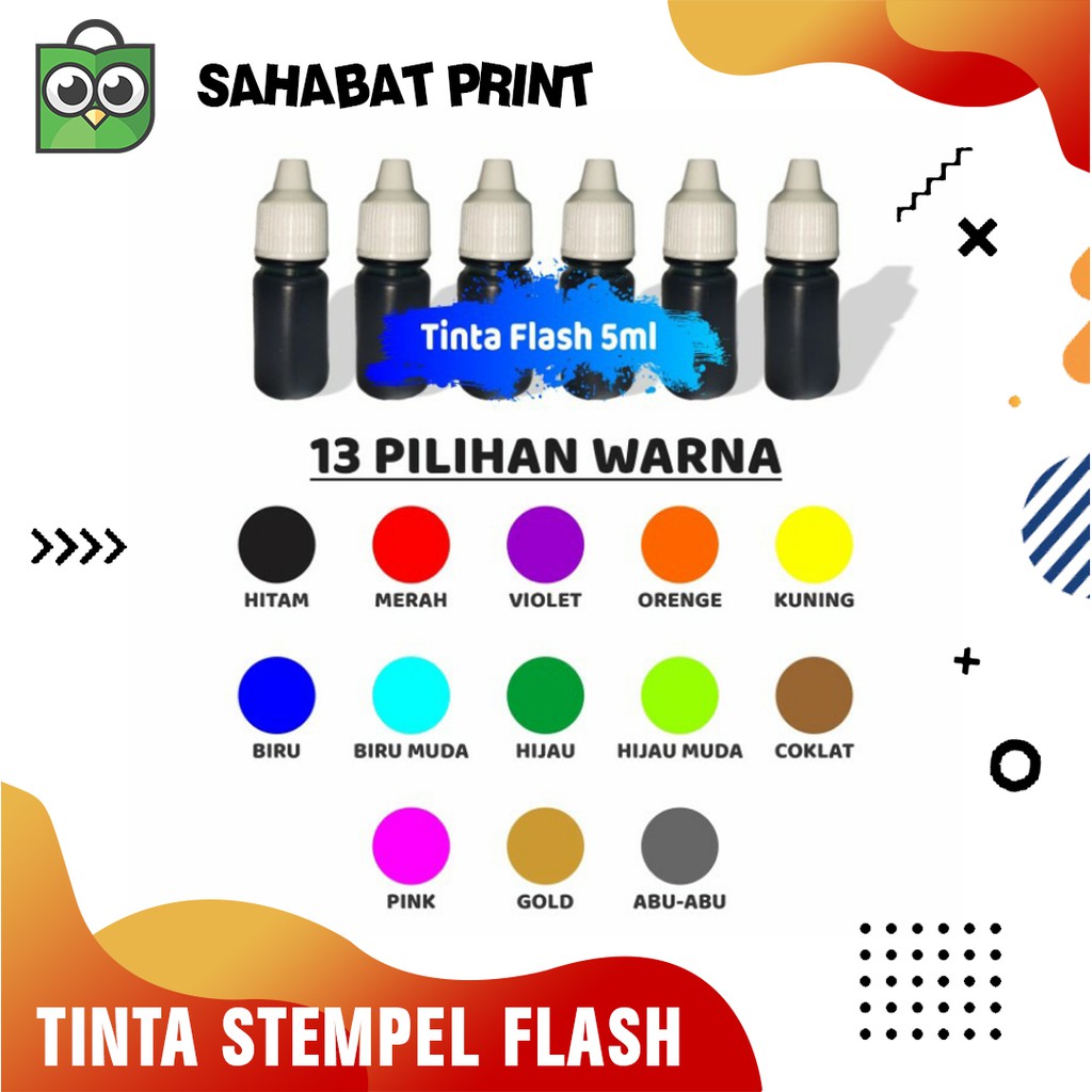 

TINTA STEMPEL OTOMATIS/WARNA BOTOL 5ml