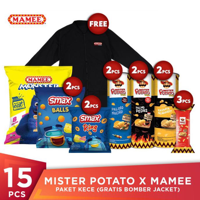 

TERBARU MISTER POTATO X MAMEE PAKET KECE (FREE BOMBER JACKET)