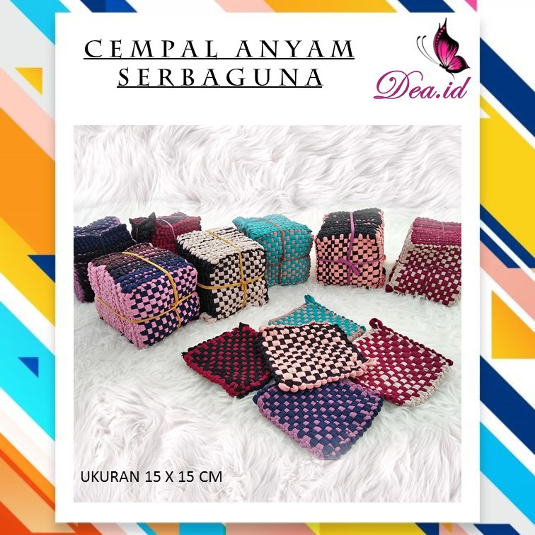 [DEASHOP] CEMPAL / PEGANGAN PENAHAN PANAS / TATAKAN ALAS ANYAM PANCI WAJAN HARGA MURAH