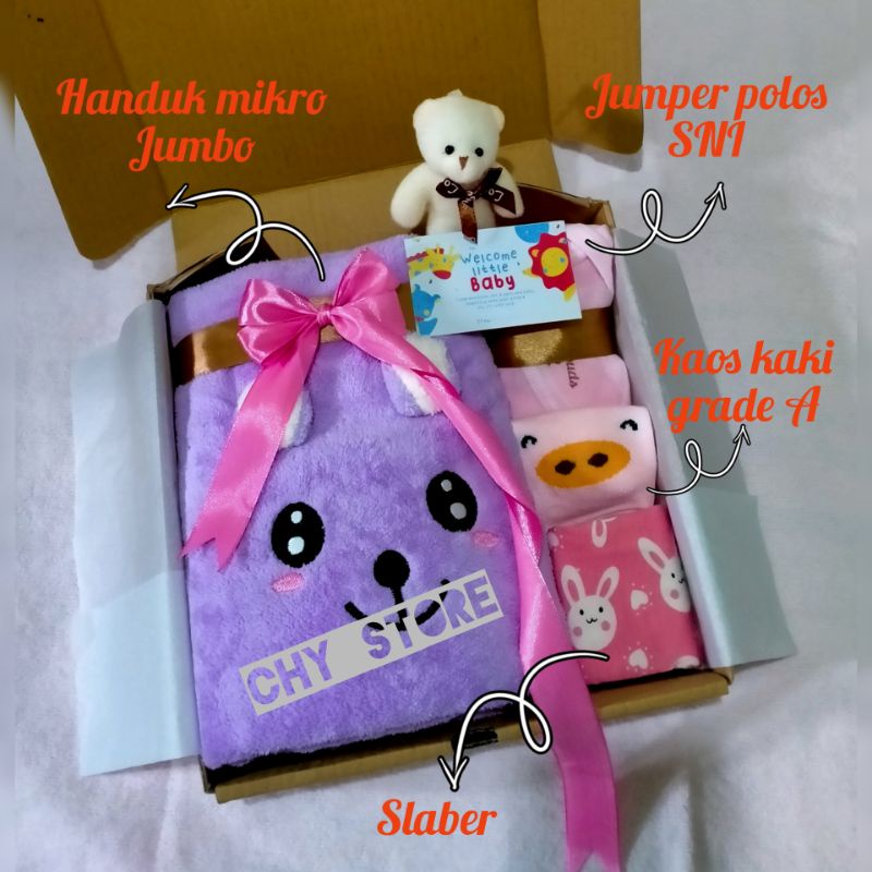 PREMIUM GIFT SET|HAMPERS BABY NEWBORN |KADO LAHIRAN HANDUK BAYI CEWEK COWOK