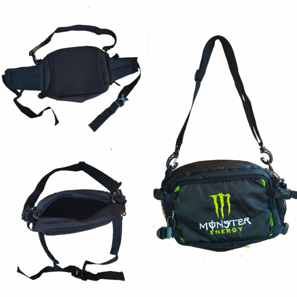 Tas Selempang Waist Bag Sling Bag Adventure Trail Cross Monster Energy