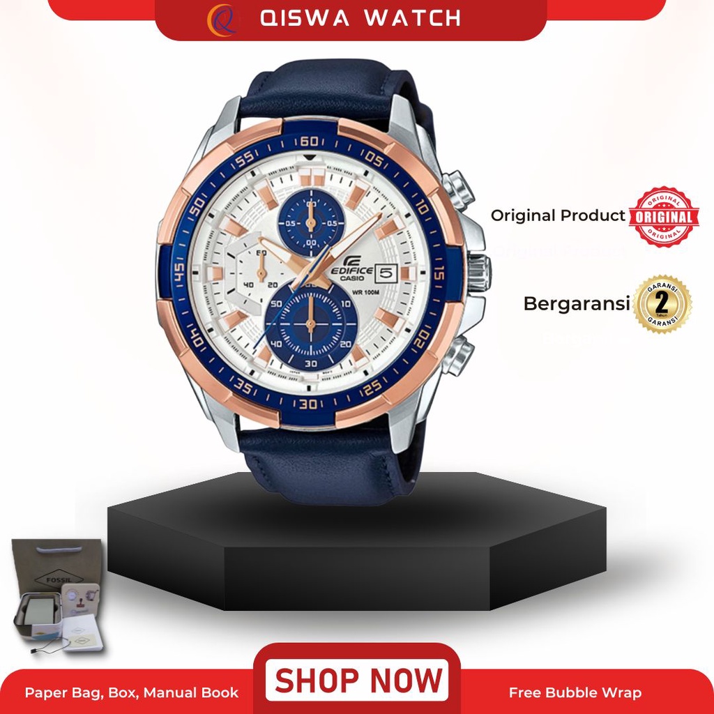 JAM TANGAN PRIA EFR - 539 L KULIT