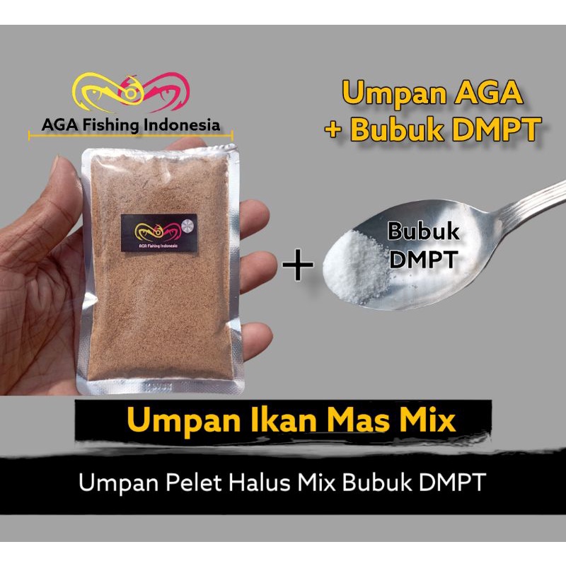 AGA Fishing Indonesia Umpan Pancing Ikan Mas Jitu Mix Bubuk DMPT Super 30gr
