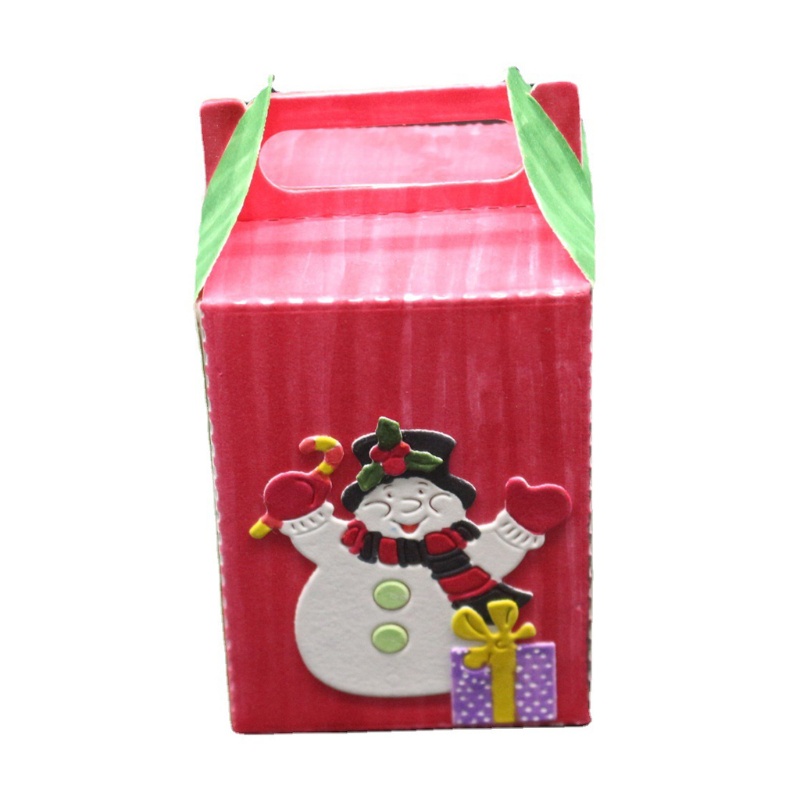 Cetakan Stensil Cutting Dies Motif Snowman Natal Bahan Metal Untuk Scrapbook / Craft DIY