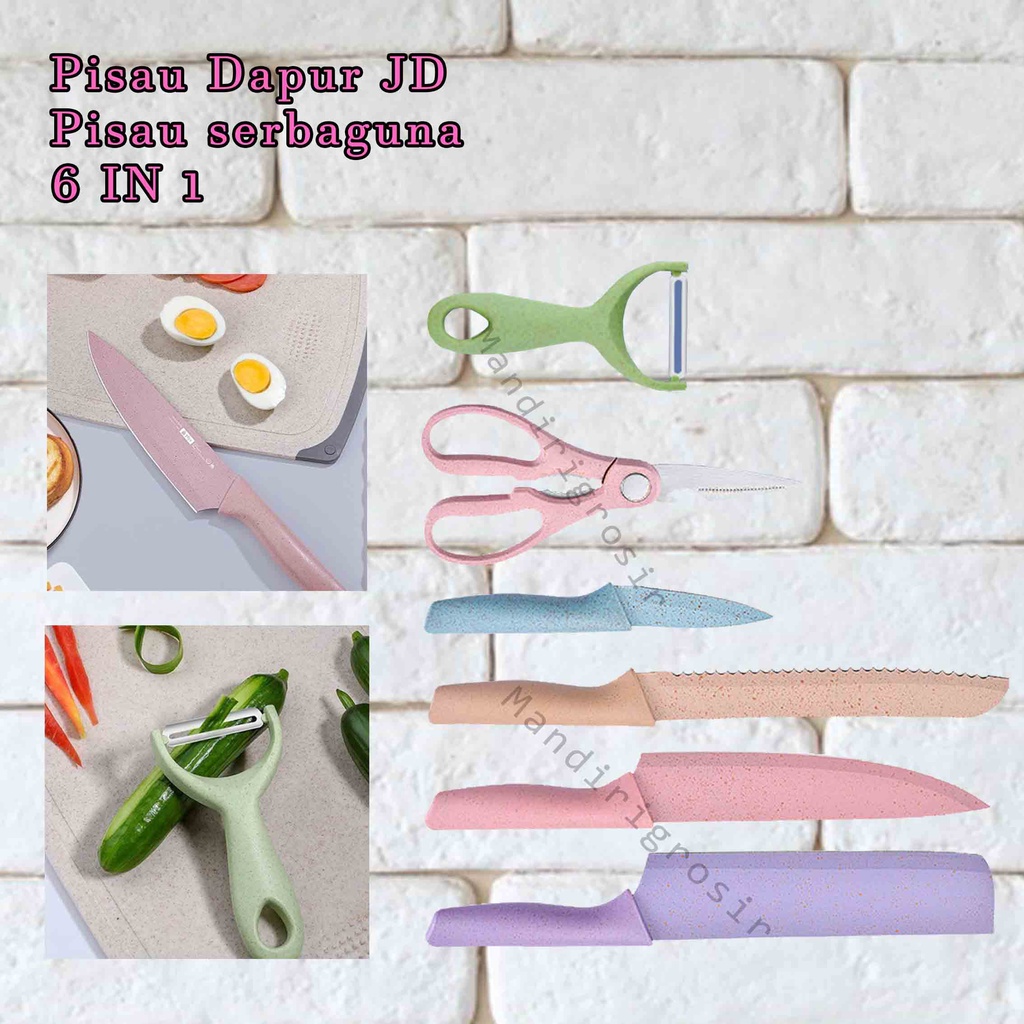 Pisau *Pisau Dapur  *pisau serbaguna *6 IN 1