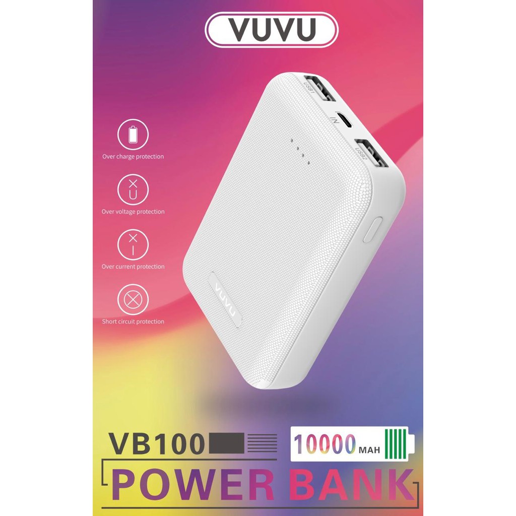 Powerbank VUVU VB100 10000 mAh real capacity power bank