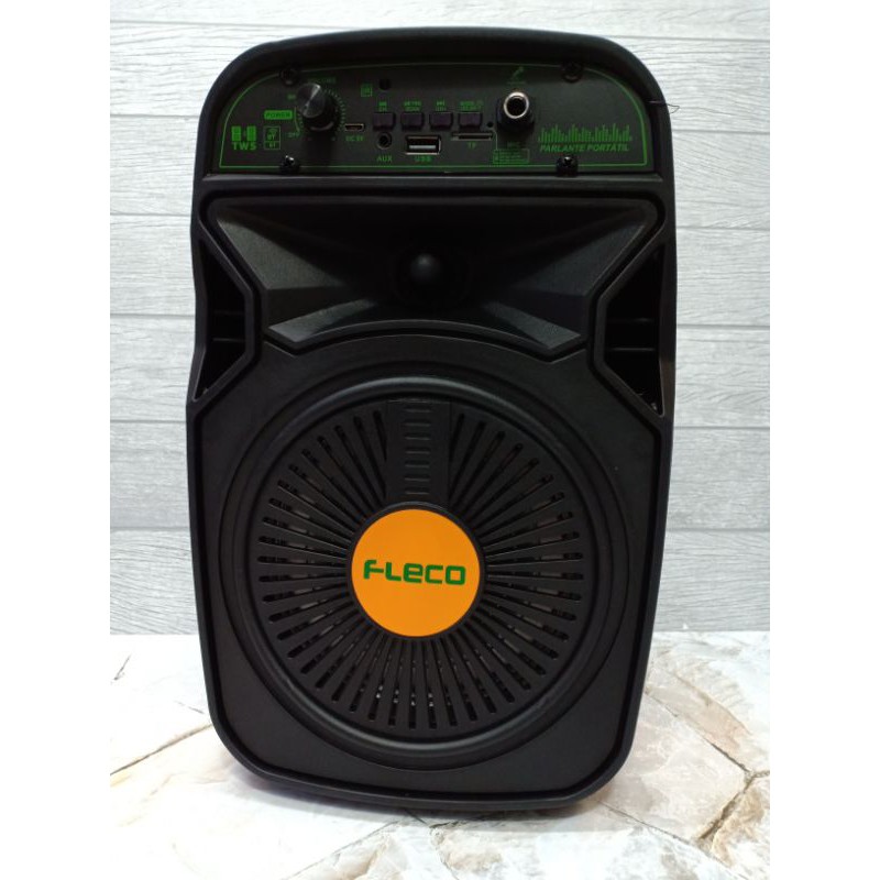 Speaker Karaoke Bluetooth Mic Fleco F6615