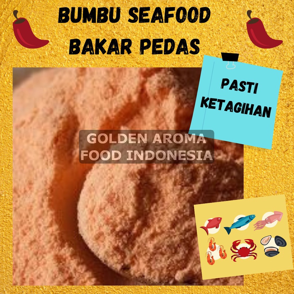 

Bumbu Tabur Seafood Bakar Pedas 100 gram, Jual Bubuk Tabur Seafood Bakar Pedas 100 gram, Bumbu Tabur Seafood Bakar Pedas, Seafood Bakar Pedas