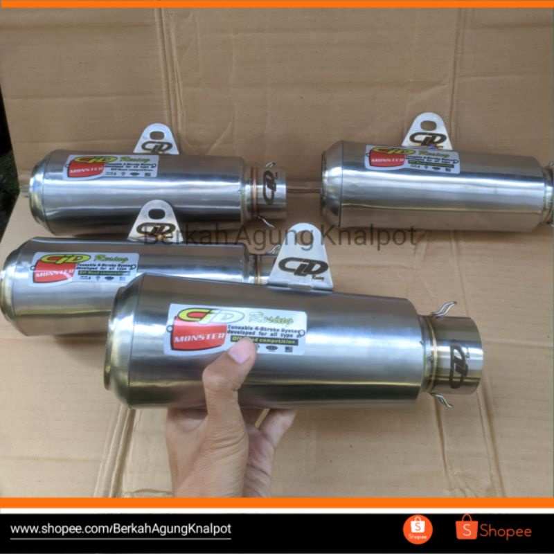 CLD RACING MONSTER RACE/Knalpot CLD MONSTER/Silincer CLD MONSTER inlet 50mm/Slincer CLD MONSTER inle
