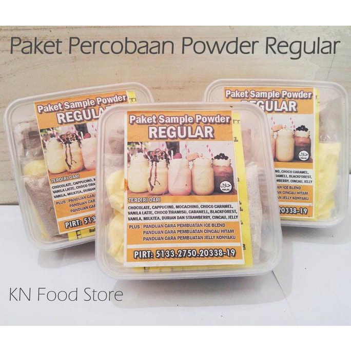 

+++++] Bubuk Powder Drink Reguler 12 Rasa Plus Jelly Cincau-Paket Coba Bubble
