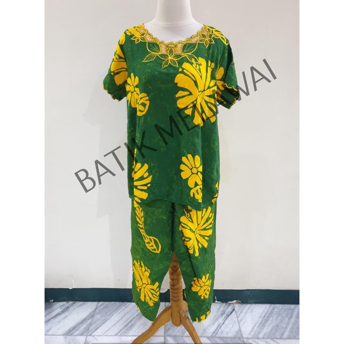 Setelan Batik PREMIUM SUNAN ORI celana panjang tangan pendek bordir