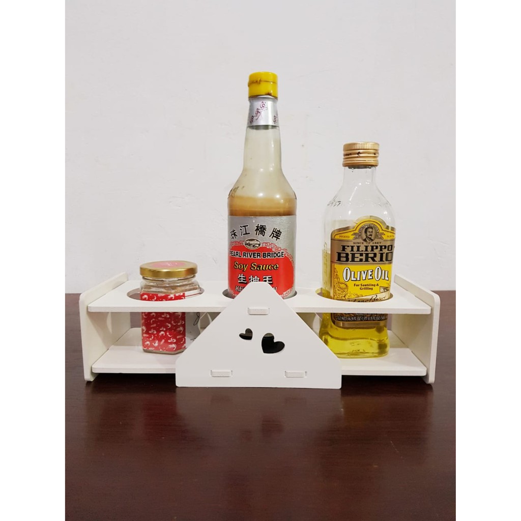 Tempat Bumbu Vintage Portable Rak Botol Kecap Portable MB639