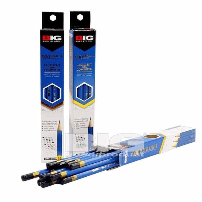 PENSIL BIG 900 - 2B BIRU BIG / PACK