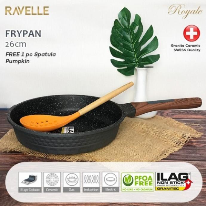 ~~~~~] Panci Fry Pan - Fry Pan 26 Cm Ravelle Royale Granite + Ceramic