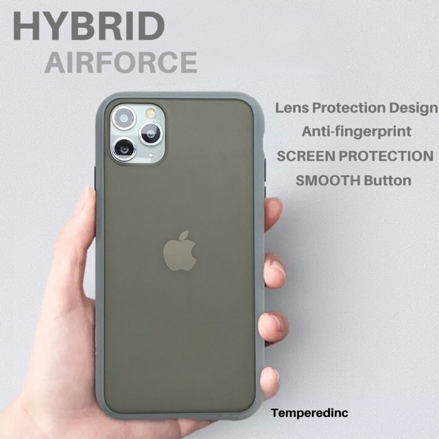 Casing Hard case iPhone 11Pro Max 7 8 plus X XR XS max matte transparan desain shockproof