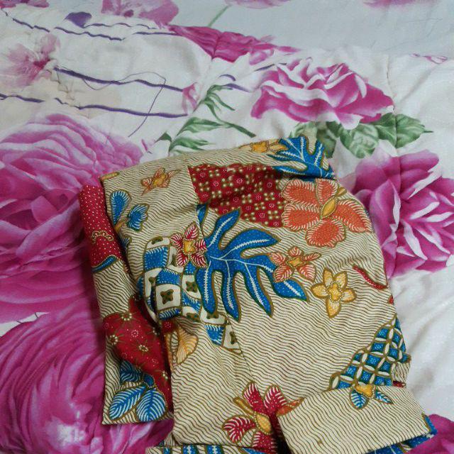 Atasan Batik Wanita Motif Tapak Kebo Pink Khas Baduy Banten - Merah Muda, Xxl Y58 Best Seller