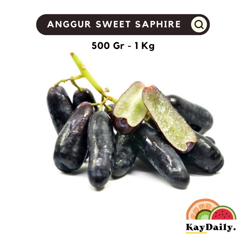 

ANGGUR JARI SWEET SAPHIRE MOONDROP (NON BIJI)