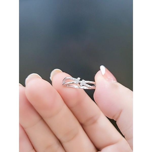 CINCIN PERAK WANITA ASLI 925 LAPIS MAS PUTIH #CINCIN SILVER 925 LAPIS MAS PUTIH