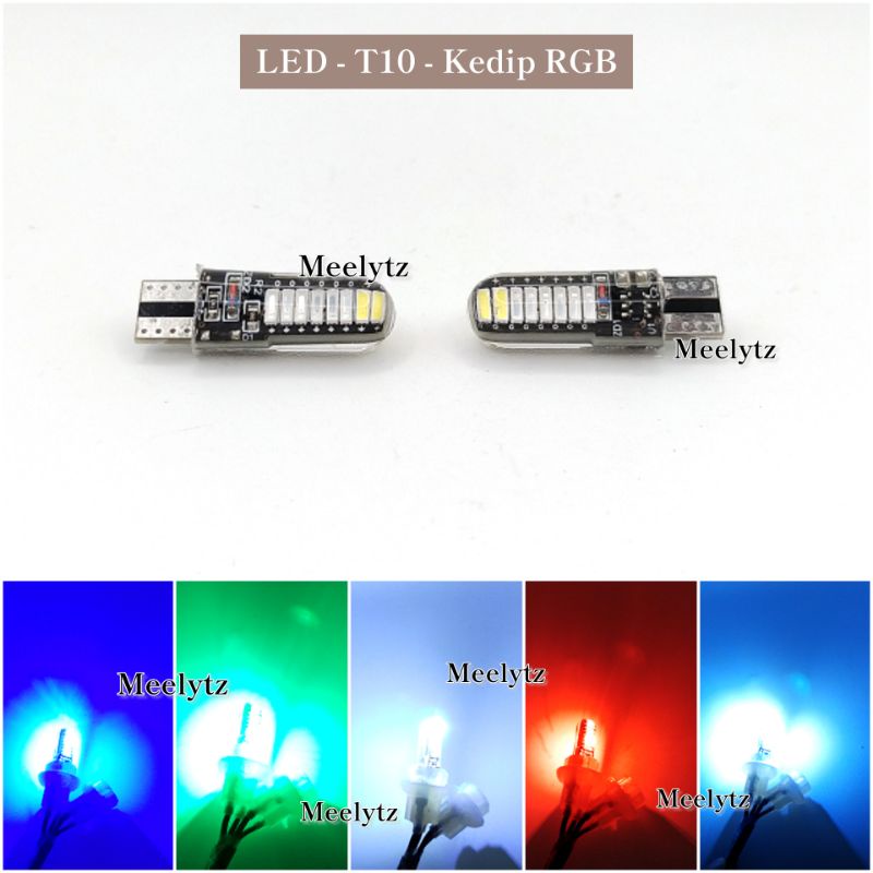 2 pcs Lamou T10 jelly 16 LED senja sein strobo